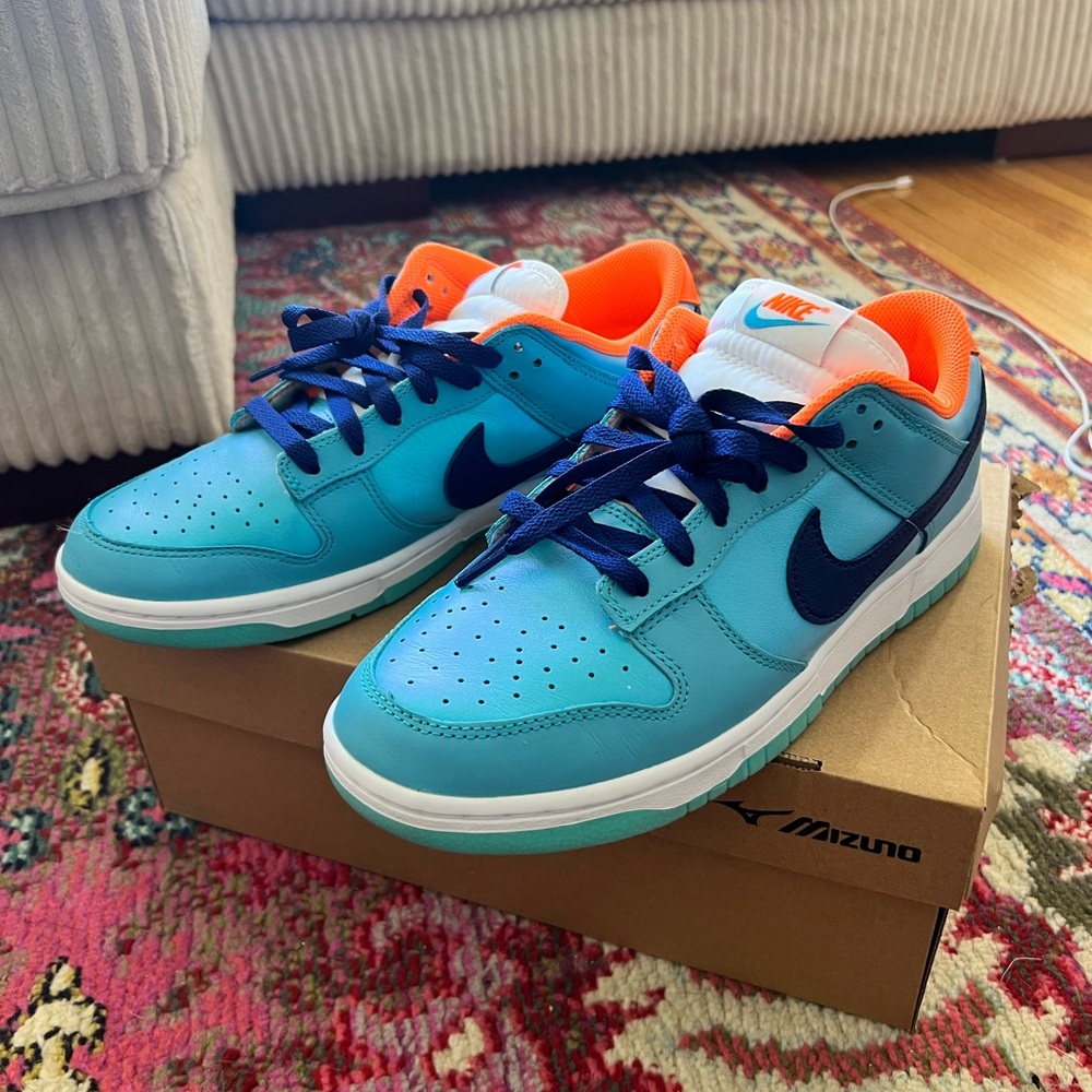 Nike Blue and Orange Sneakers